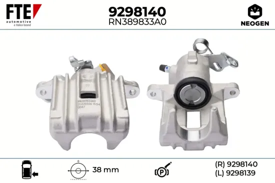 Bremssattel Hinterachse rechts FTE 9298140 Bild Bremssattel Hinterachse rechts FTE 9298140