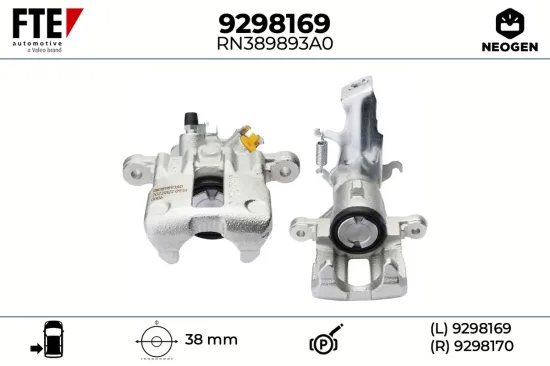 Bremssattel Hinterachse links FTE 9298169 Bild Bremssattel Hinterachse links FTE 9298169