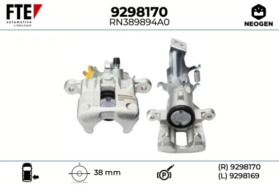 Bremssattel Hinterachse rechts FTE 9298170 Bild Bremssattel Hinterachse rechts FTE 9298170