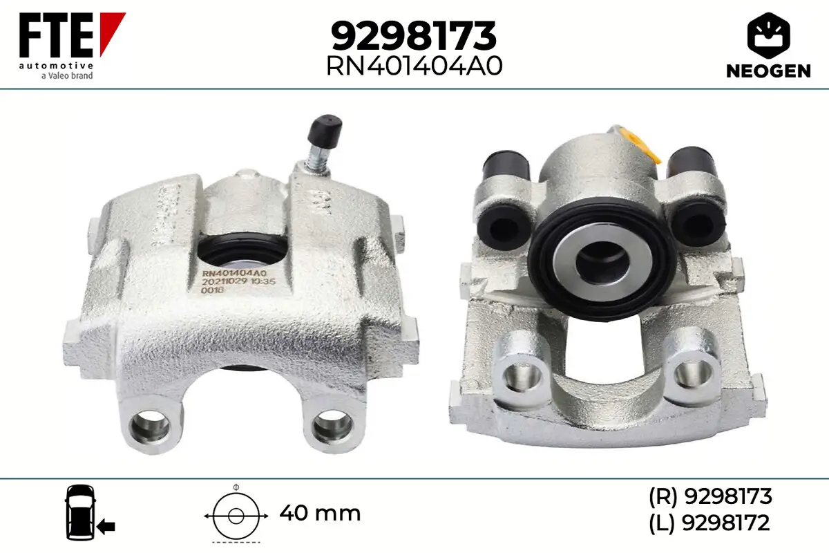 Bremssattel Hinterachse rechts FTE 9298173