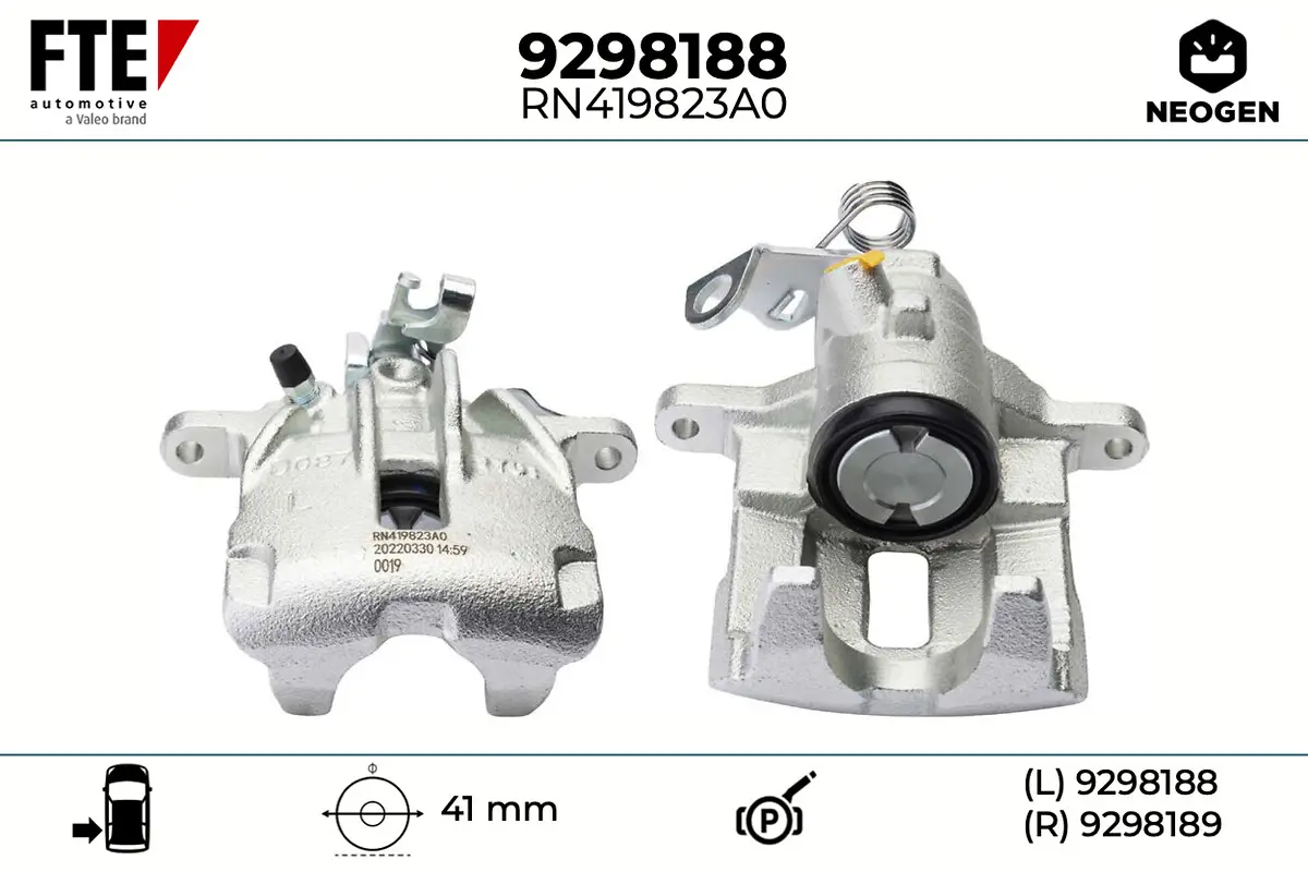 Bremssattel Hinterachse links FTE 9298188