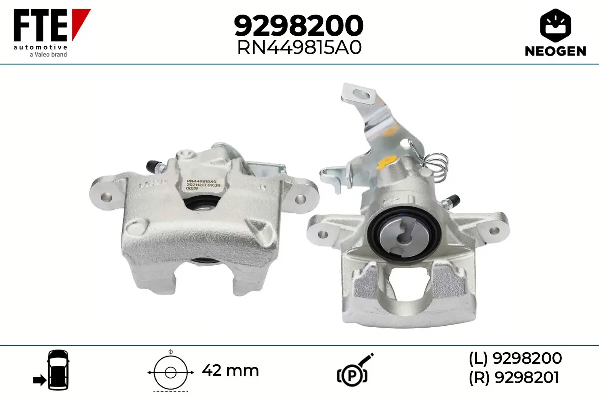 Bremssattel Hinterachse links FTE 9298200