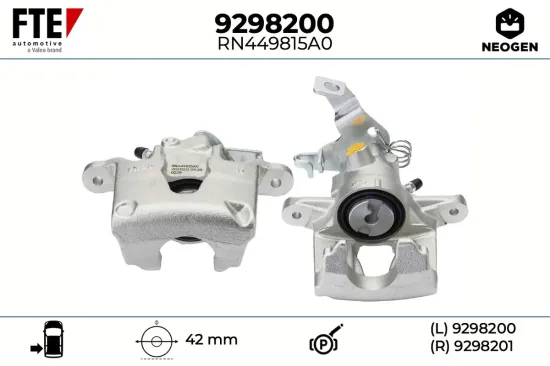 Bremssattel Hinterachse links FTE 9298200 Bild Bremssattel Hinterachse links FTE 9298200