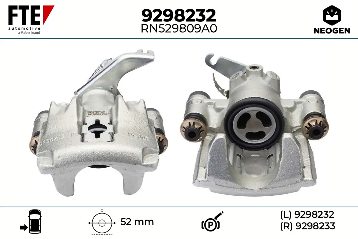 Bremssattel Hinterachse links FTE 9298232