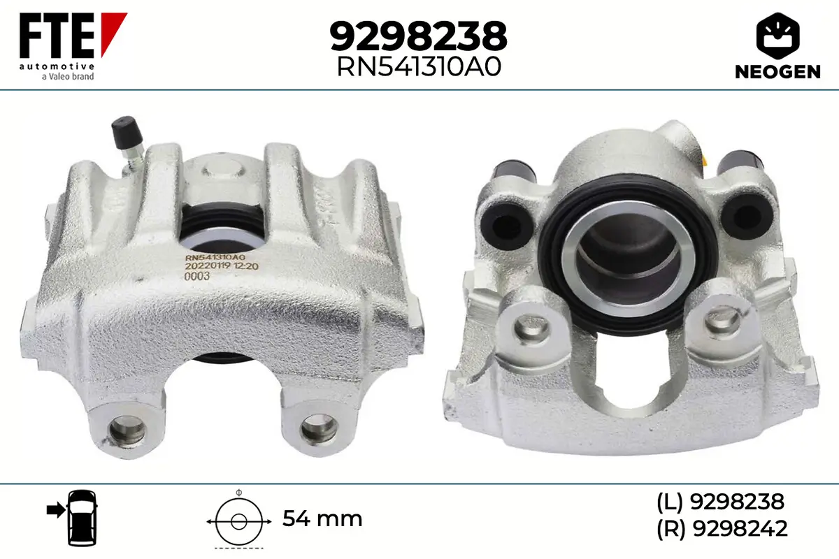 Bremssattel Vorderachse links FTE 9298238
