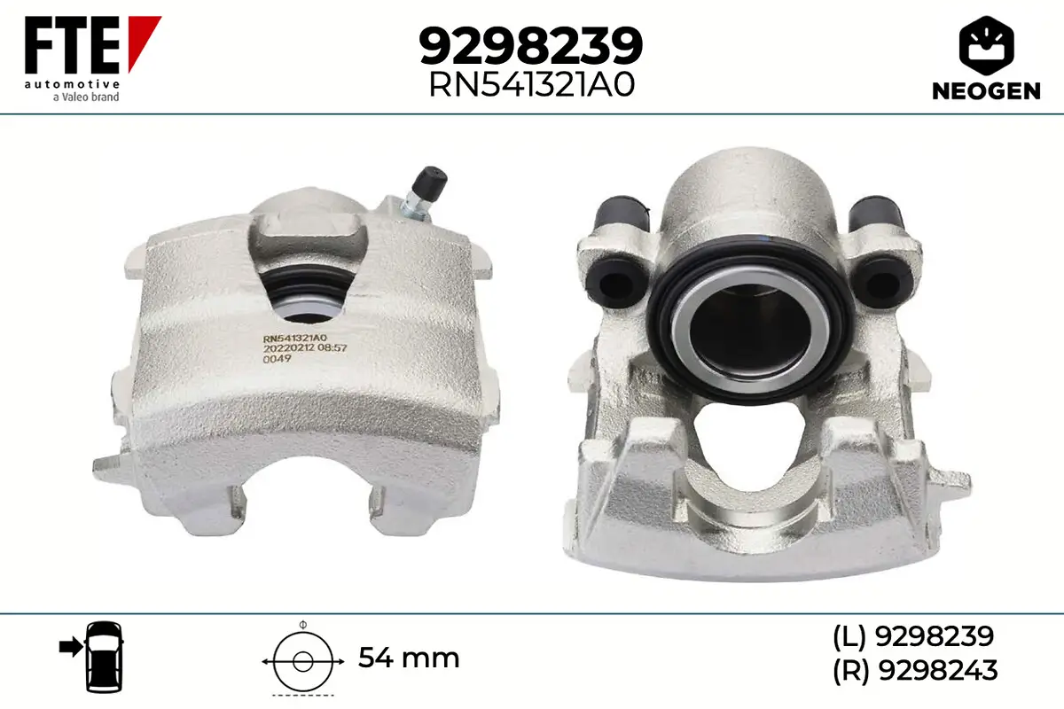 Bremssattel Vorderachse links FTE 9298239