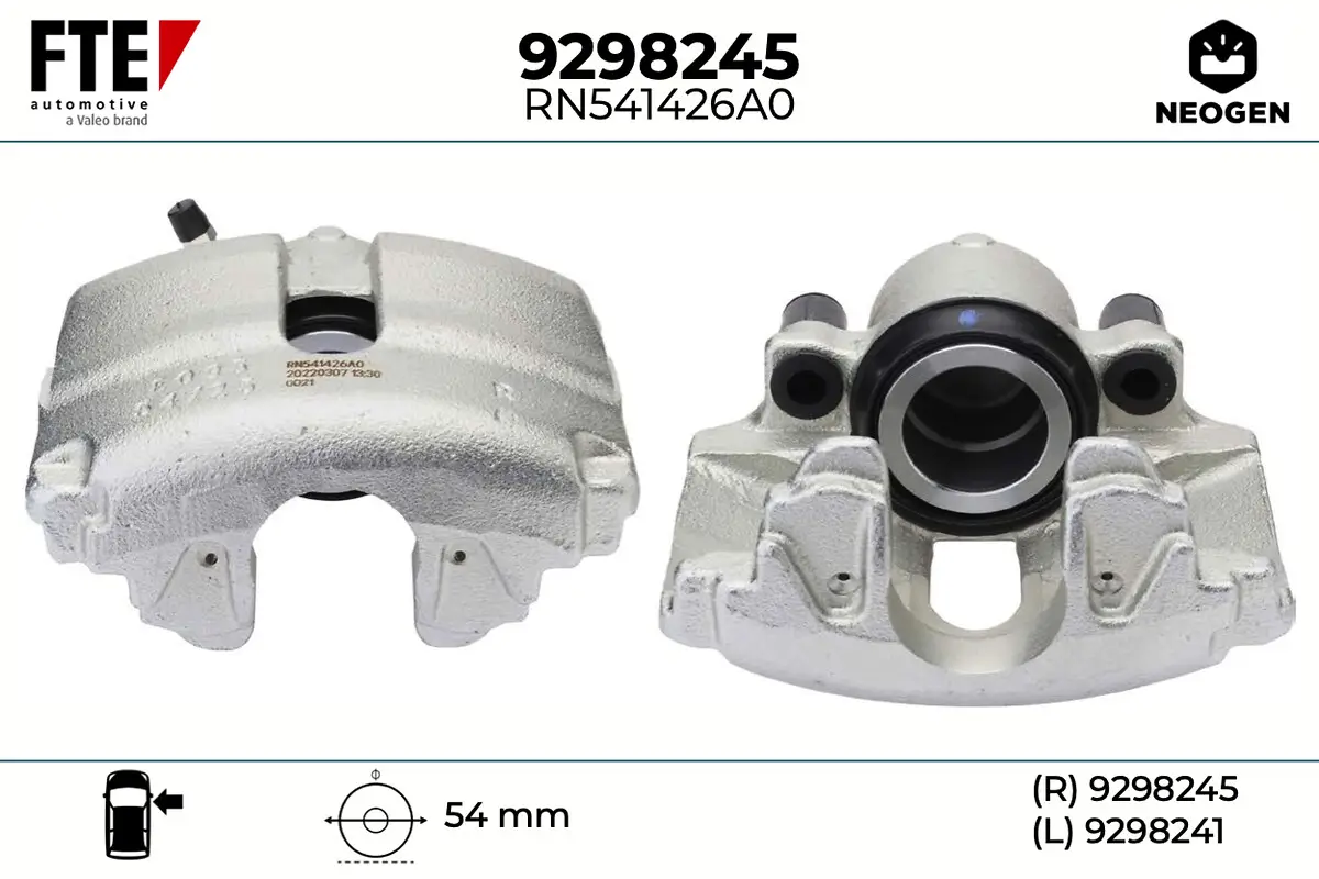 Bremssattel Vorderachse rechts FTE 9298245
