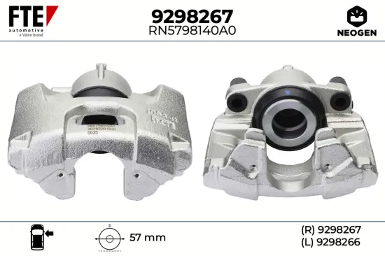 Bremssattel Vorderachse rechts FTE 9298267 Bild Bremssattel Vorderachse rechts FTE 9298267
