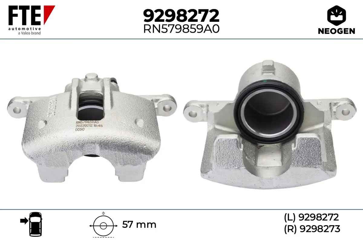 Bremssattel Vorderachse links FTE 9298272