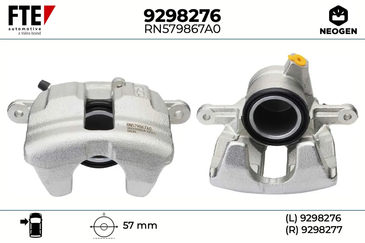 Bremssattel Vorderachse links FTE 9298276