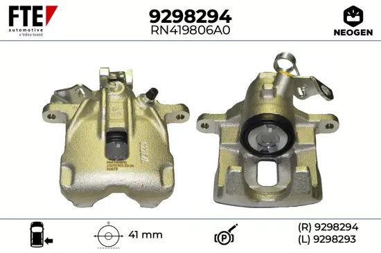 Bremssattel Hinterachse rechts FTE 9298294 Bild Bremssattel Hinterachse rechts FTE 9298294