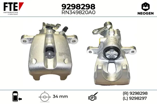 Bremssattel Hinterachse rechts FTE 9298298 Bild Bremssattel Hinterachse rechts FTE 9298298