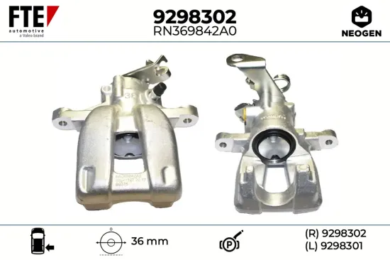 Bremssattel Hinterachse rechts FTE 9298302 Bild Bremssattel Hinterachse rechts FTE 9298302