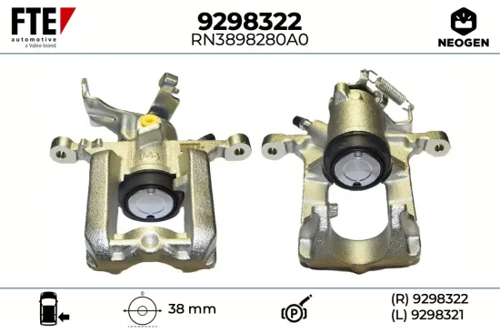 Bremssattel Hinterachse rechts FTE 9298322 Bild Bremssattel Hinterachse rechts FTE 9298322