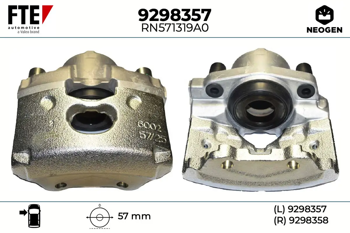 Bremssattel Vorderachse links FTE 9298357