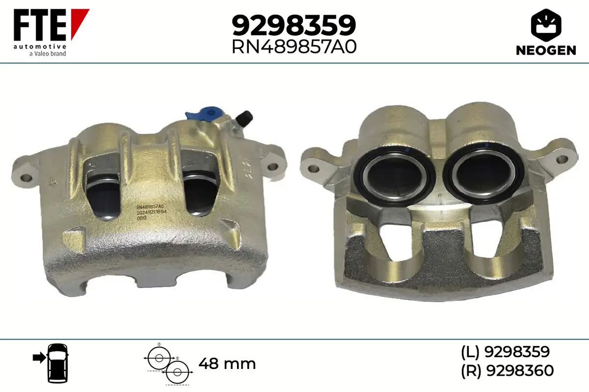Bremssattel Vorderachse links FTE 9298359