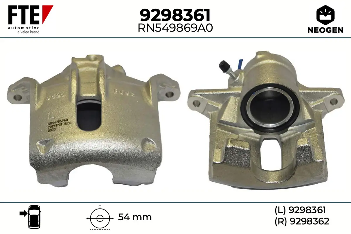 Bremssattel Vorderachse links FTE 9298361