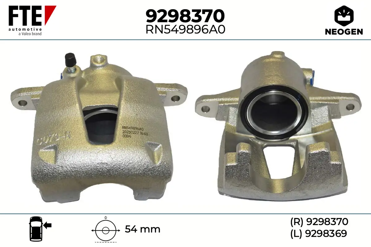 Bremssattel Vorderachse rechts FTE 9298370