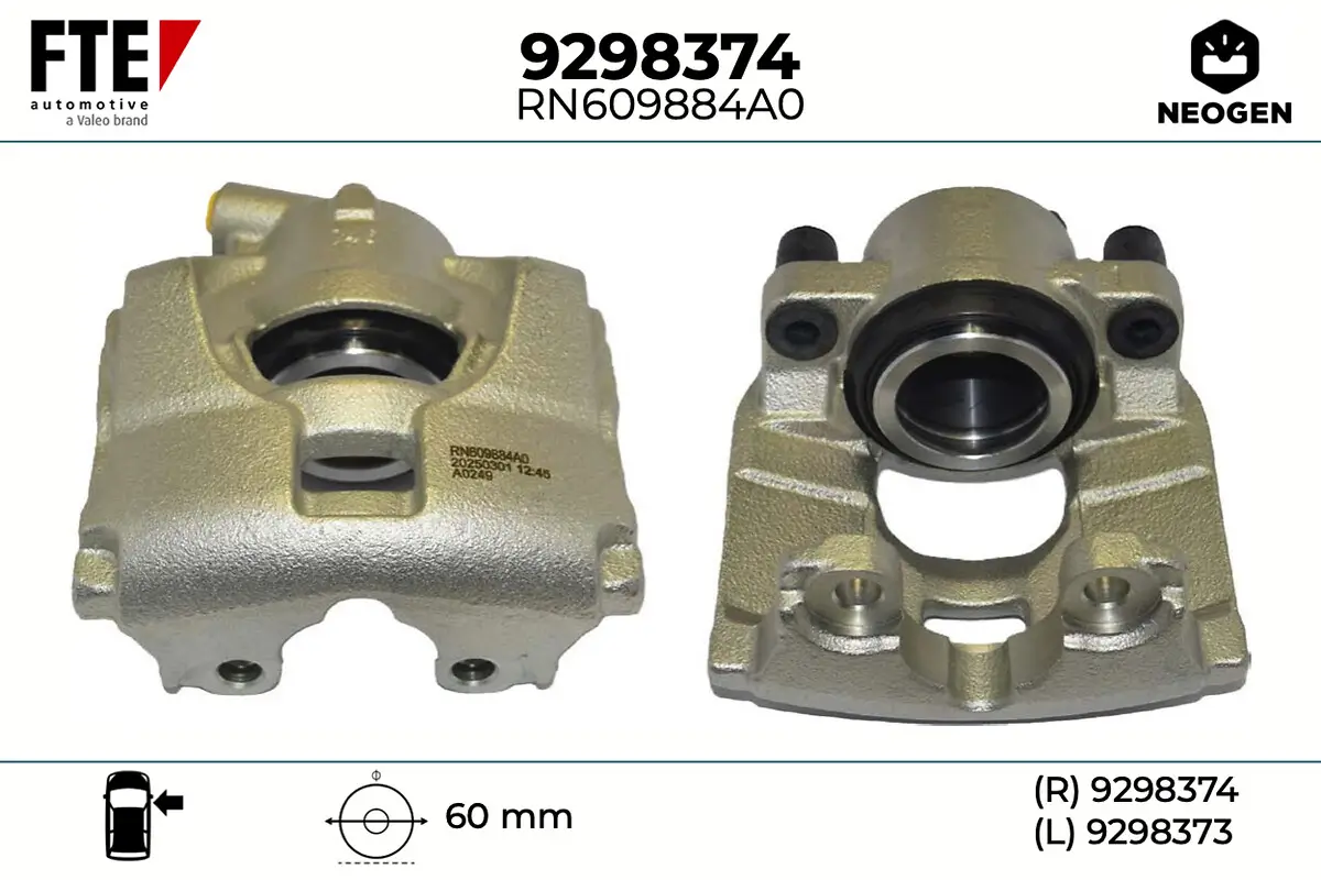 Bremssattel Vorderachse rechts FTE 9298374