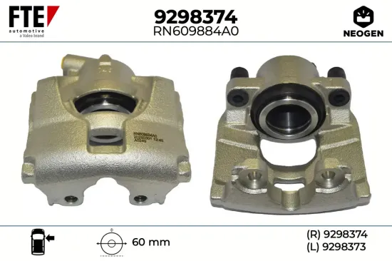 Bremssattel Vorderachse rechts FTE 9298374 Bild Bremssattel Vorderachse rechts FTE 9298374