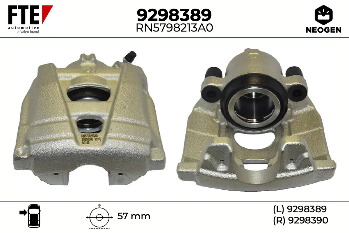 Bremssattel Vorderachse links FTE 9298389