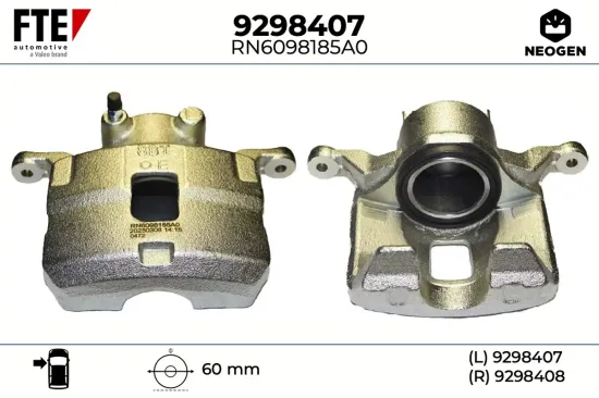 Bremssattel Vorderachse links FTE 9298407 Bild Bremssattel Vorderachse links FTE 9298407