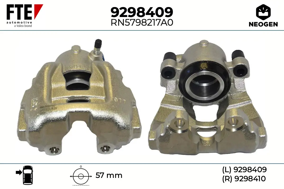 Bremssattel Vorderachse links FTE 9298409
