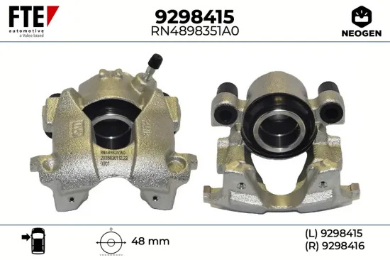 Bremssattel Vorderachse links FTE 9298415 Bild Bremssattel Vorderachse links FTE 9298415