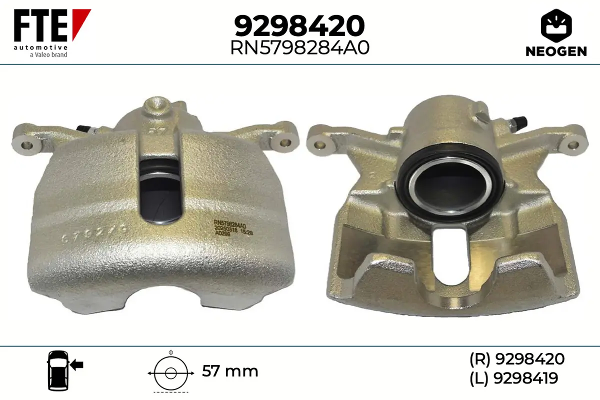 Bremssattel Vorderachse rechts FTE 9298420