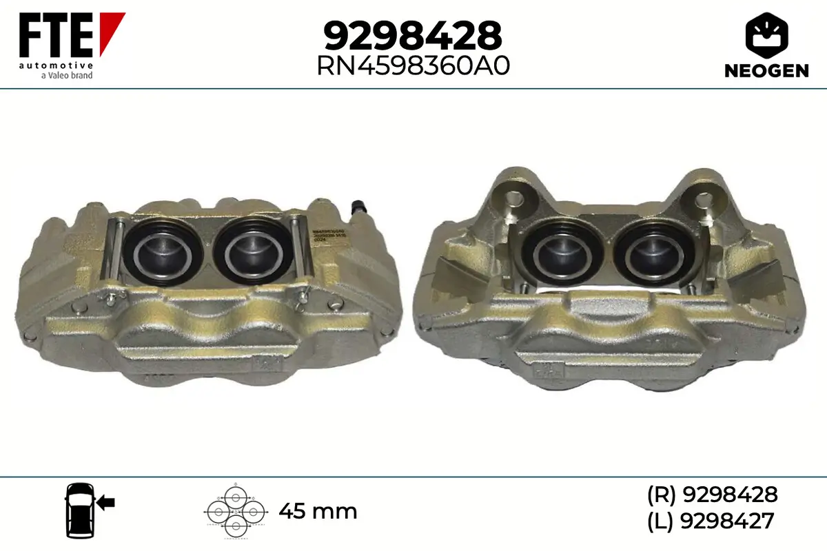 Bremssattel Vorderachse rechts FTE 9298428