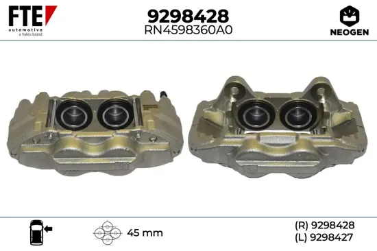 Bremssattel Vorderachse rechts FTE 9298428 Bild Bremssattel Vorderachse rechts FTE 9298428