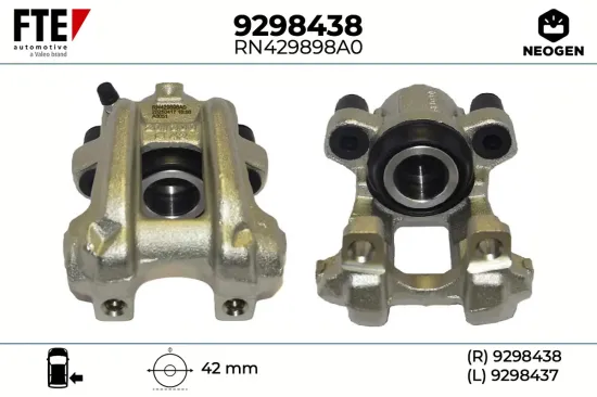Bremssattel Hinterachse rechts FTE 9298438 Bild Bremssattel Hinterachse rechts FTE 9298438