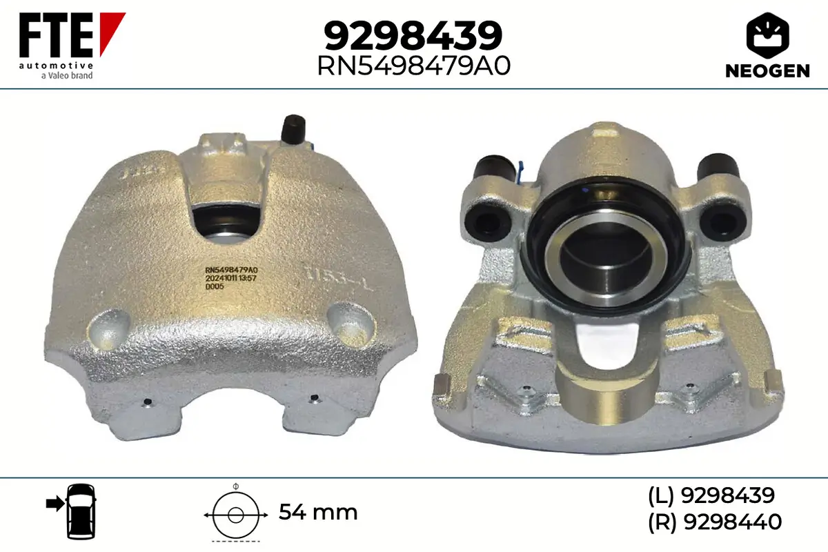 Bremssattel Vorderachse links FTE 9298439