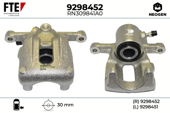 Bremssattel Hinterachse rechts FTE 9298452 Bild Bremssattel Hinterachse rechts FTE 9298452
