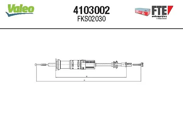 Seilzug, Kupplungsbetätigung FTE 4103002