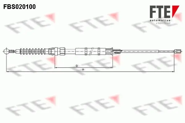 Seilzug, Feststellbremse hinten FTE 9250004