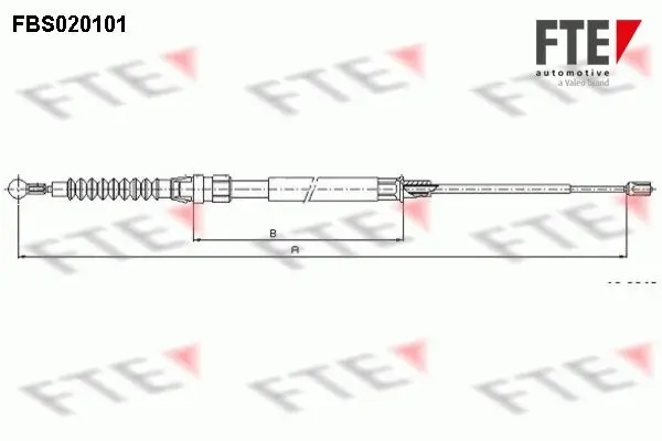 Seilzug, Feststellbremse hinten FTE 9250005