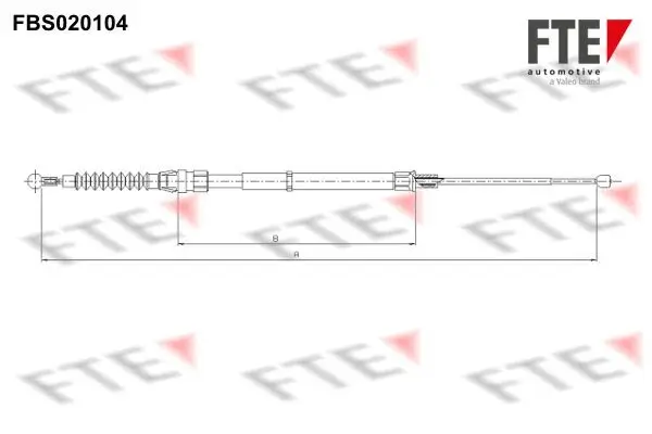 Seilzug, Feststellbremse hinten FTE 9250008