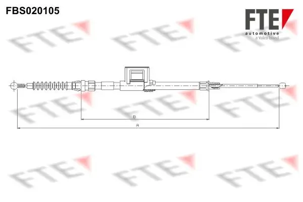 Seilzug, Feststellbremse hinten FTE 9250009