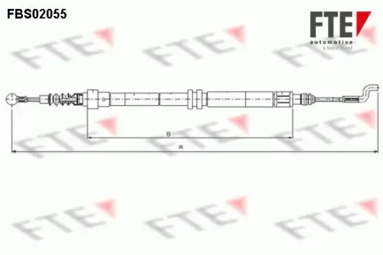 Seilzug, Feststellbremse FTE 9250058 Bild Seilzug, Feststellbremse FTE 9250058