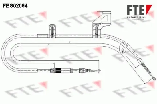 Seilzug, Feststellbremse FTE FBS02064 Bild Seilzug, Feststellbremse FTE FBS02064