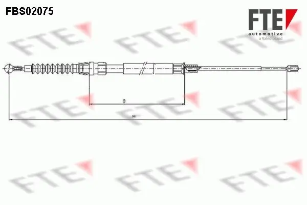 Seilzug, Feststellbremse hinten links FTE 9250076