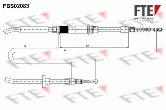 Seilzug, Feststellbremse FTE FBS02083 Bild Seilzug, Feststellbremse FTE FBS02083