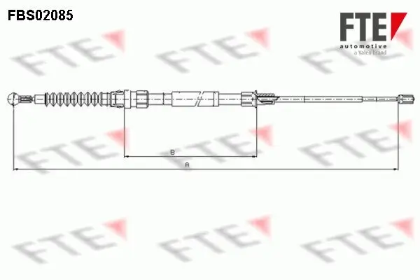 Seilzug, Feststellbremse FTE FBS02085 Bild Seilzug, Feststellbremse FTE FBS02085