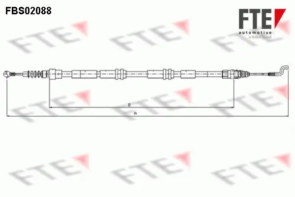 Seilzug, Feststellbremse hinten FTE FBS02088