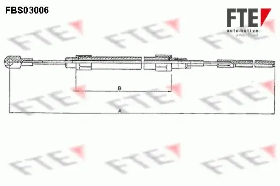 Seilzug, Feststellbremse hinten FTE FBS03006 Bild Seilzug, Feststellbremse hinten FTE FBS03006