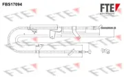 Seilzug, Feststellbremse hinten links FTE 9250476