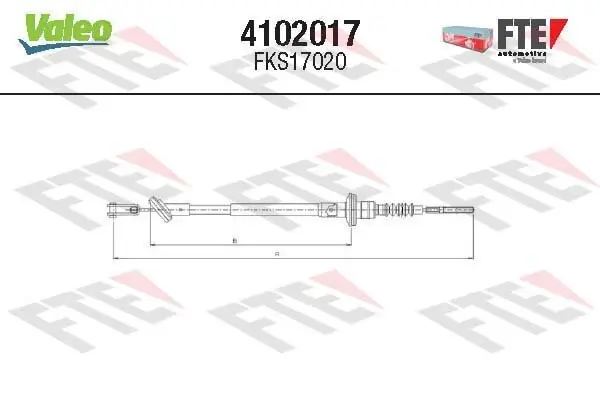 Seilzug, Kupplungsbetätigung FTE 4102017