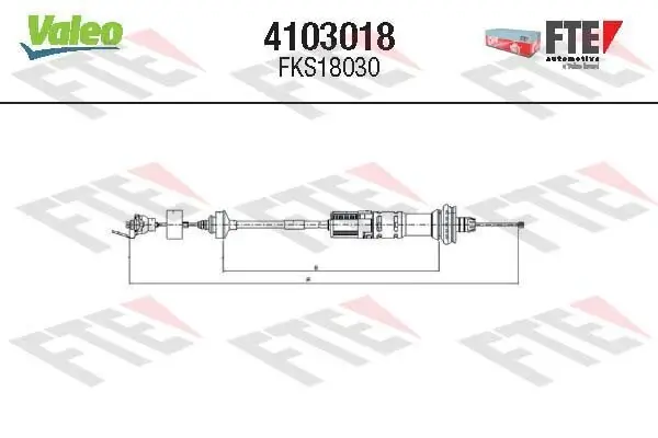 Seilzug, Kupplungsbetätigung FTE 4103018