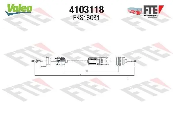 Seilzug, Kupplungsbetätigung FTE 4103118